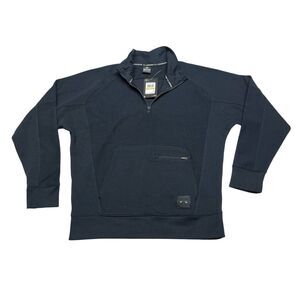 Men's Black Under Armour 1/4 zip Fleece Ottoman Sweatshirt